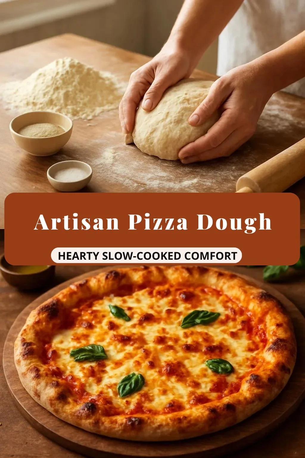 artisan pizza dough - crispy, chewy, bubbly crust