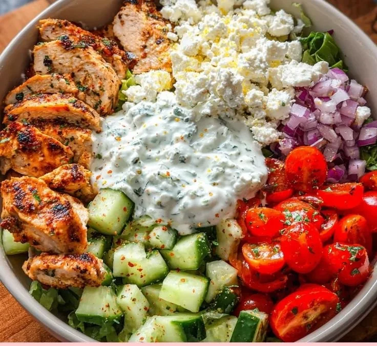 Greek Chicken Bowls