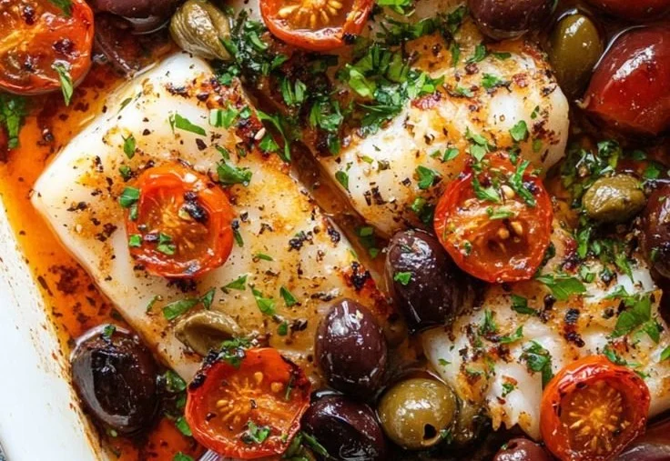 Mediterranean Baked Cod
