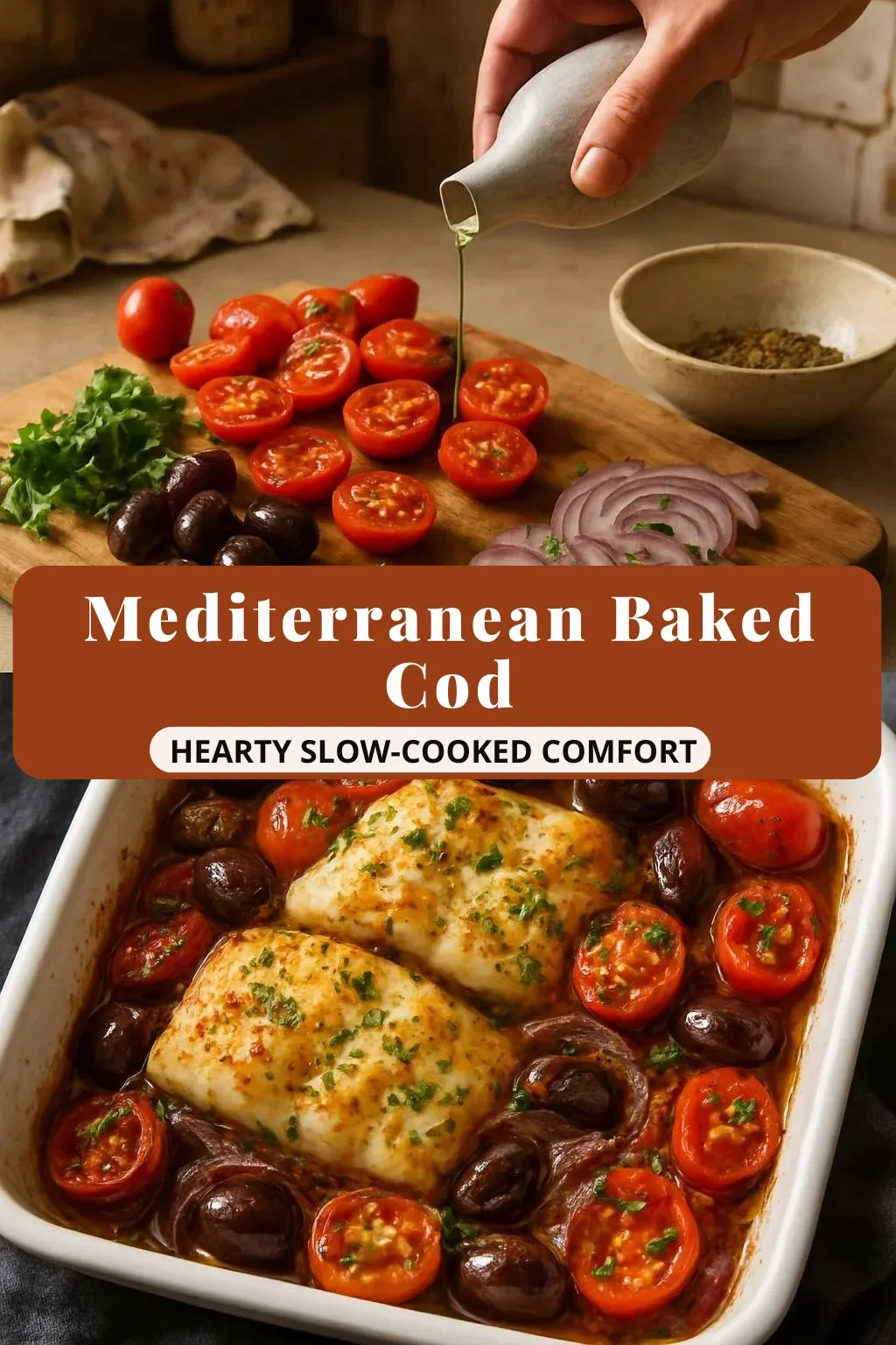 Mediterranean Baked Cod