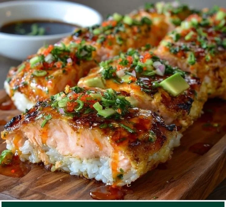 Spicy Salmon Sushi Bake Recipe