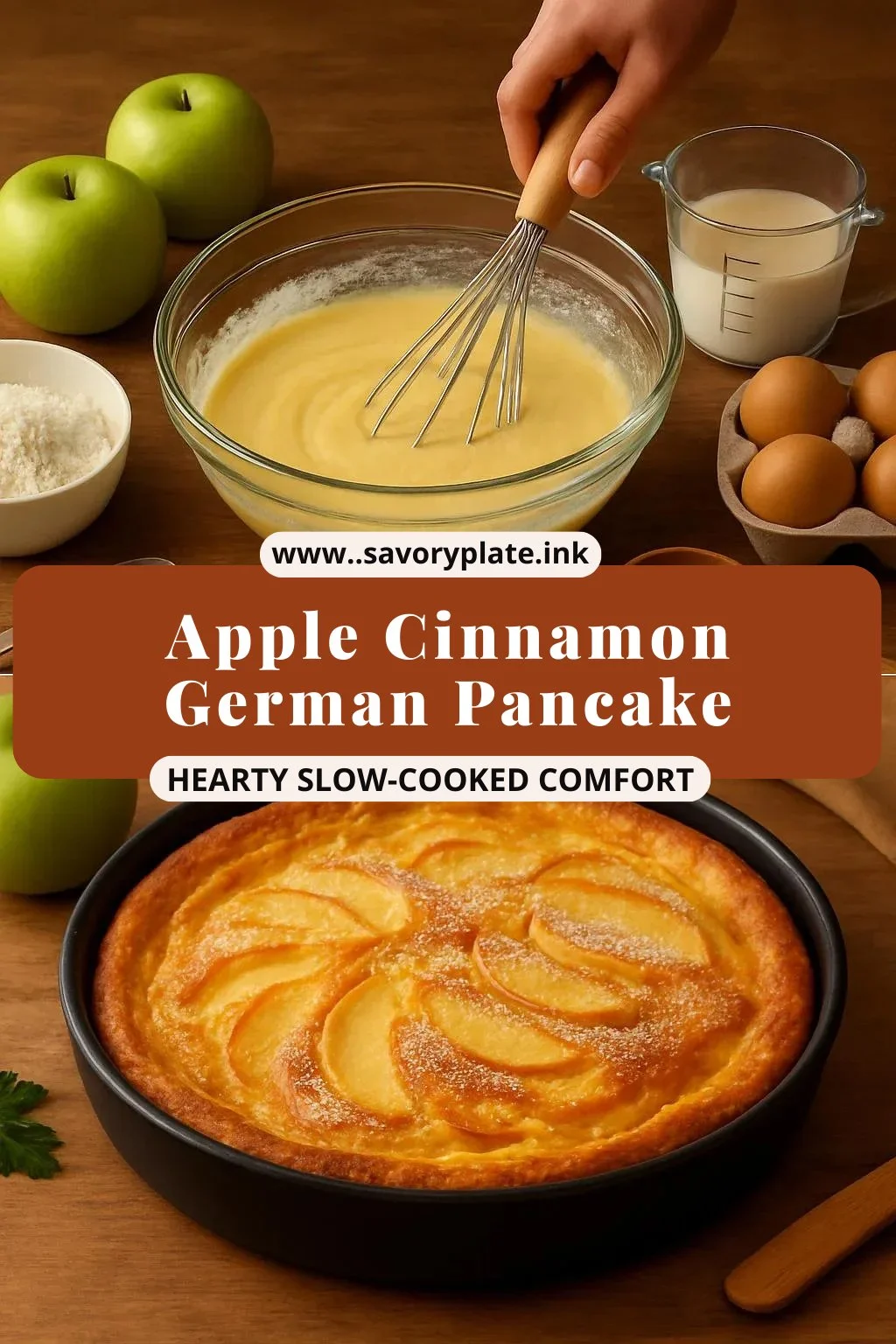 Apple Cinnamon German Pancake