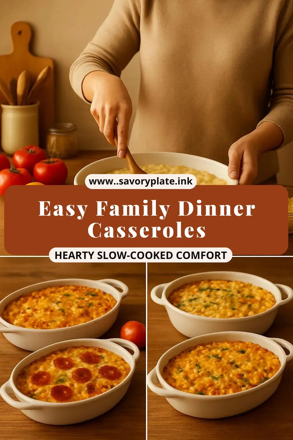 Easy family dinner casserole ready to serve