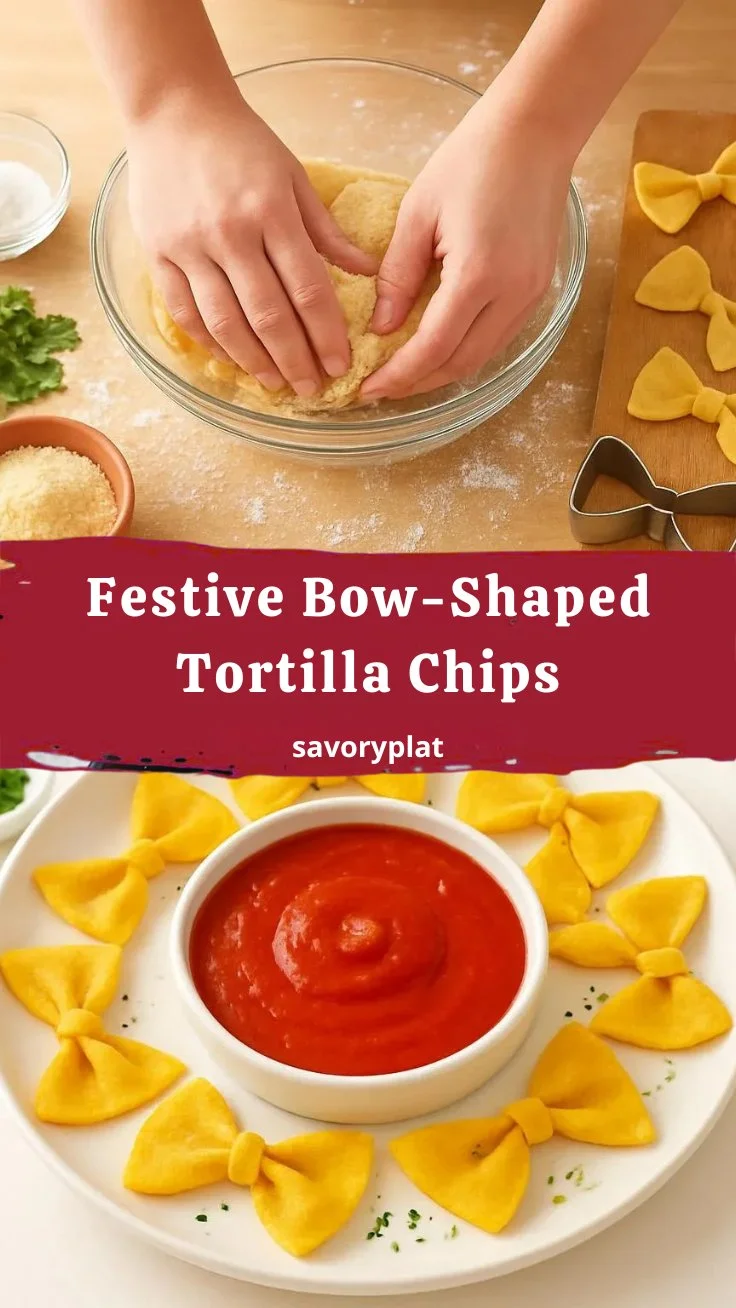 Festive Bow-Shaped Tortilla Chips