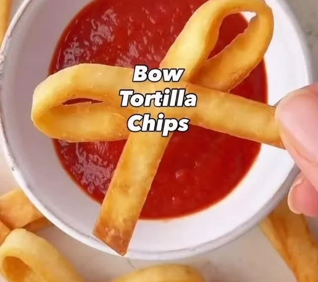 Festive Bow-Shaped Tortilla Chips