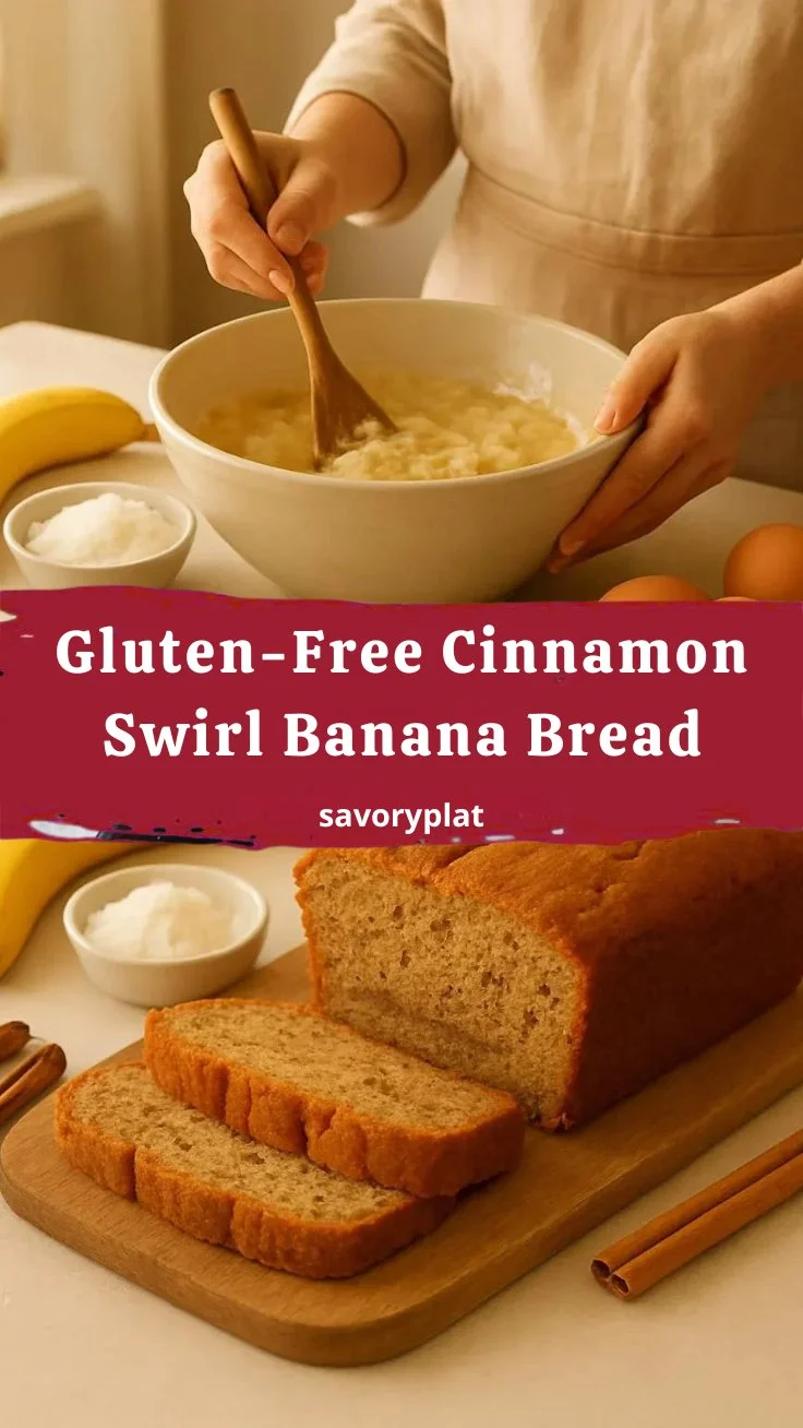 Gluten-Free Cinnamon Swirl Banana Bread