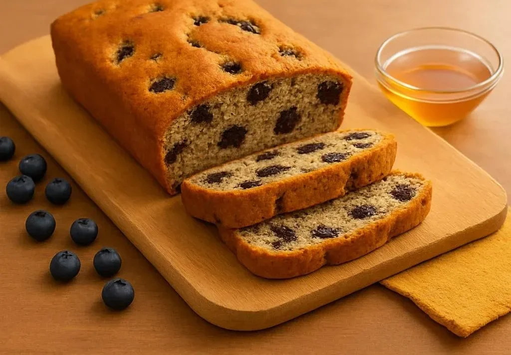 Healthy Blueberry Banana Bread