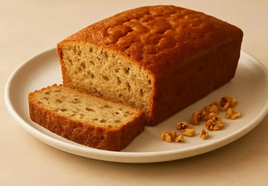 Moist Sugar Free Banana Bread with Applesauce